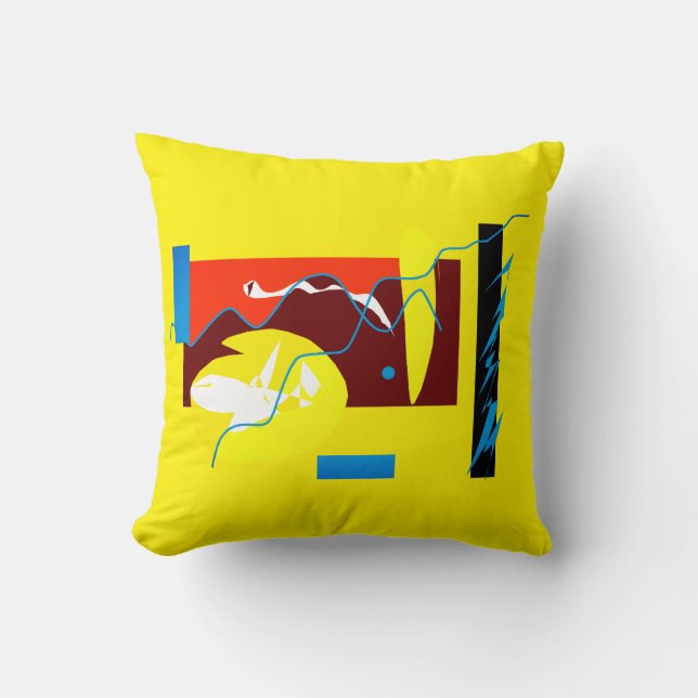 Minimalisme Abstract Kunstpatroon Kussen Cushion (Voorkant)