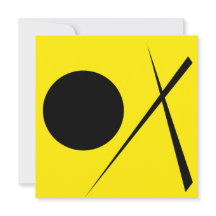 Minimalisme Abstract kunstpatroon zwart geel