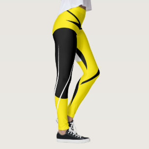 Minimalisme Abstract kunstpatroon zwart-wit Leggings