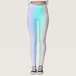 Minimalisme Abstracte Art Turquoise Roze Pastel Le Leggings