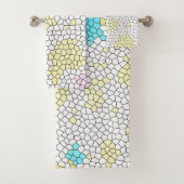 Minimalisme Abstracte Bleke kunststofcellen Bad Handdoek (Insitu)