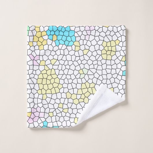 Minimalisme Abstracte Bleke kunststofcellen Bad Handdoek (Wasdoekje)