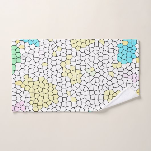 Minimalisme Abstracte Bleke kunststofcellen Bad Handdoek (Handdoek)