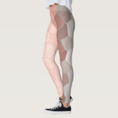 Minimalisme Abstracte Bleke kunststofcellen Leggings (Links)