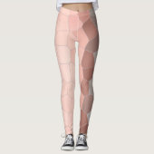 Minimalisme Abstracte Bleke kunststofcellen Leggings (Voorkant)