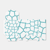 Minimalisme Abstracte Bleke Turquoise White Cells Bedankdoosjes (Uitgevouwen)