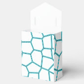 Minimalisme Abstracte Bleke Turquoise White Cells Bedankdoosjes (Geopend)