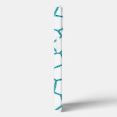 Minimalisme Abstracte Bleke  Turquoise White Cells Case-Mate iPhone Case (Achterkant / Rechts)