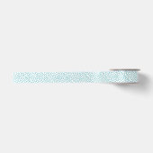 Minimalisme Abstracte Bleke Turquoise White Cells Satijnen Lint (Voorkant)