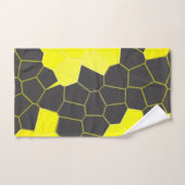 Minimalisme Abstracte gele grijze cellen Bad Handdoek (Handdoek)