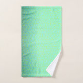 Minimalisme Abstracte kunst Bleek Turquoise Green  Bad Handdoek (Handdoek)