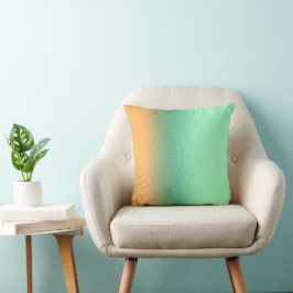 Minimalisme Abstracte kunst Bleek Turquoise Green Kussen