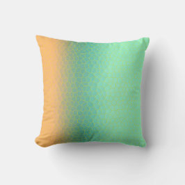 Minimalisme Abstracte kunst Bleek Turquoise Green  Kussen