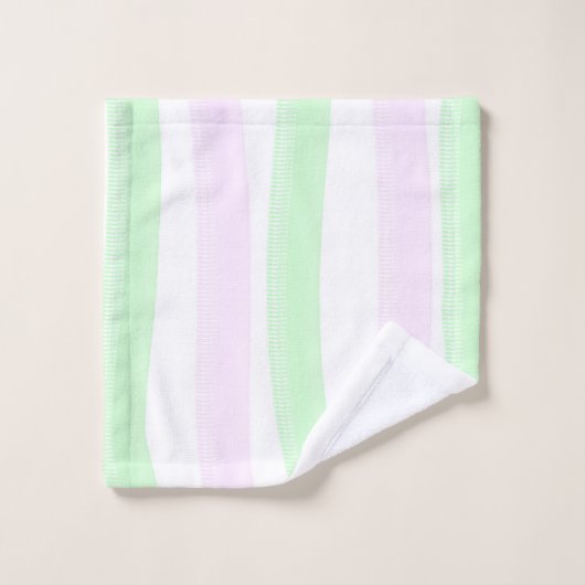 Minimalisme Abstracte kunst Bleek Turquoise Groene Bad Handdoek (Wasdoekje)