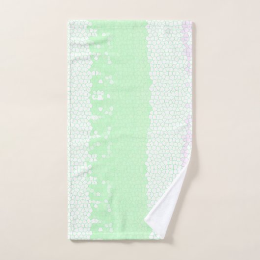 Minimalisme Abstracte kunst Bleek Turquoise Groene Bad Handdoek (Handdoek)