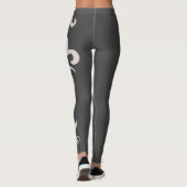 Minimalisme Abstracte kunst Koolkool Grijze handte Leggings (Achterkant)