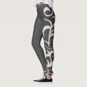 Minimalisme Abstracte kunst Koolkool Grijze handte Leggings (Links)