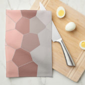 Minimalisme Abstracte kunstpasta grijze cellen Theedoek (Quarter Fold)