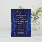 Minimalisme Black Blue Navy Event verrassend Abstr Kaart (Staand voorkant)