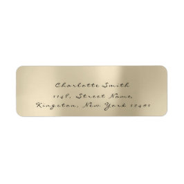 Minimalisme Black RSVP Champaigne Sepia Gold Etiket