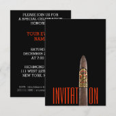 Minimalisme Cuban Cigar Vip Kaart (Voorkant / Achterkant)