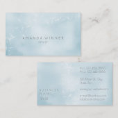 Minimalisme Dandelion Confetti Glass Ombre Visitekaartje (Voorkant / Achterkant)