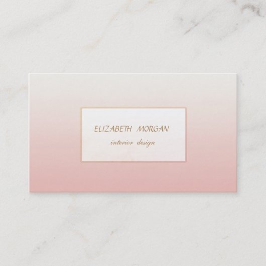 Minimalisme Elegant Modern Visitekaartje (Voorkant)
