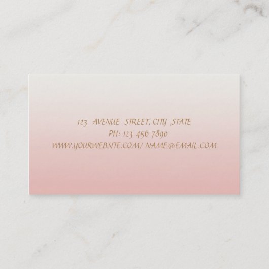 Minimalisme ellegant Modern Visitekaartje (Achterkant)