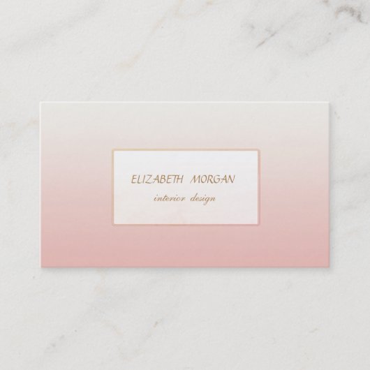 Minimalisme ellegant Modern Visitekaartje (Voorkant)