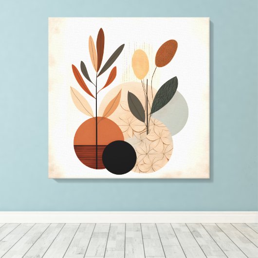 Minimalisme en Abstracte kunst verenigen Canvas Afdruk (Insitu (Houten vloer))