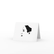 Minimalisme Face Sketch Girl Lady