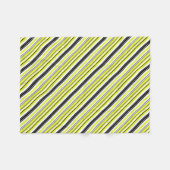 Minimalisme Gele Zwarte Strepen Fleece Deken (Voorkant (Horizontaal))