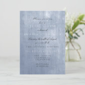 Minimalisme Glam Blue Grey Pastel Vrijgezellenfees Kaart (Staand voorkant)