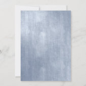 Minimalisme Glam Blue Grey Pastel Vrijgezellenfees Kaart (Achterkant)