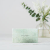 Minimalisme Golden Circles Abstract groen licht Visitekaartje (Staand voorkant)