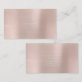 Minimalisme Golden Circles Delicate Pink Rose Vip Visitekaartje (Voorkant / Achterkant)