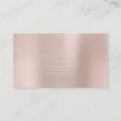 Minimalisme Golden Circles Delicate Pink Rose Vip Visitekaartje (Achterkant)