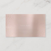 Minimalisme Golden Circles Delicate Pink Rose Vip Visitekaartje (Voorkant)