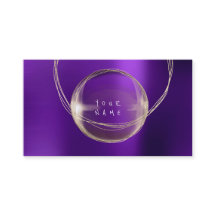 Minimalisme Golden Folie Glass Paars omhulde VIP