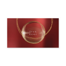 Minimalisme Golden Folie Glass Red Framed VIP