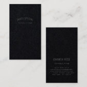 Minimalisme grijs zwart-grijs professioneel advies visitekaartje (Voorkant / Achterkant)