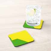 Minimalisme groen wit bier onderzetter (Rechterzijde)