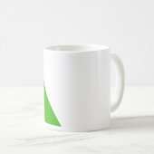 Minimalisme groen wit koffiemok (Voorkant rechts)