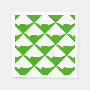 Minimalisme Groen Wit Servet