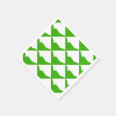 Minimalisme Groen Wit Servet (Hoek)