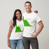 Minimalisme groen wit t-shirt (Unisex)