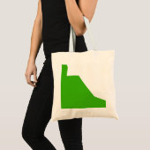 Minimalisme groen wit tote bag (Voorkant (product))