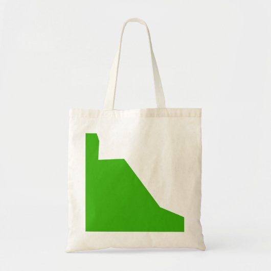 Minimalisme groen wit tote bag (Voorkant)