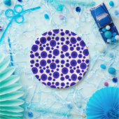 Minimalisme Helder Paars Abstract Papieren Bordje (Feest)