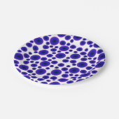 Minimalisme Helder Paars Abstract Papieren Bordje (Gekanteld)